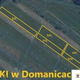 Działka, 2 971 m², Domanice