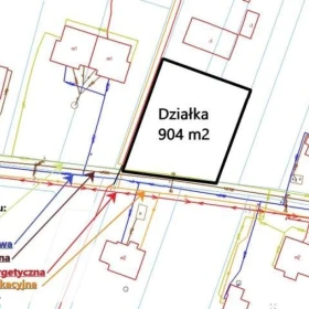 Działka, 904 m², Łuków
