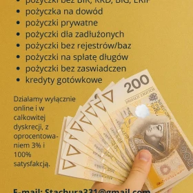 Pożyczka prywatna bez baz kredyt konsolidacyjny szybka wypłata