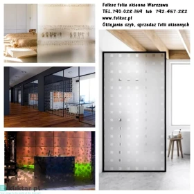 Folie okienne Warszawa Gocław - folie z usługą oklejania szyb, wymiana starej folii na nową -Folkos folie Warszawa - Oklejanie 