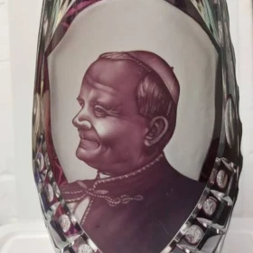 Unikat Sprzedam Jubileuszowy Limitowany Wazon Kryształowy- lata 80-