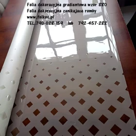 Folia gradientowa MGŁA - folie okienne Warszawa -Folkos folie GRADIENTOWE -oklejanie szyb, sprzedaż folii 