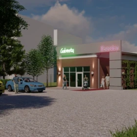 Narutowicza- pawilon 275m2 z dużym parkingiem