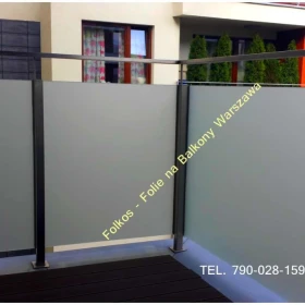 Oklejamy balkony Płużnicka, Ceramiczna, Mehoffera, Odkryta, Modlińska, Jagiellońska, Mysliborska...-Folie prywatyzujące na szyby balkonowe Oklejamy