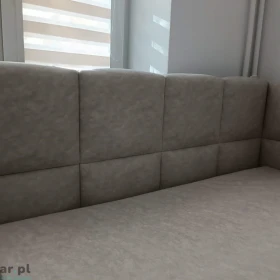 180x200 Łóżko tapicerowane narożne bufiaste , pojemnik