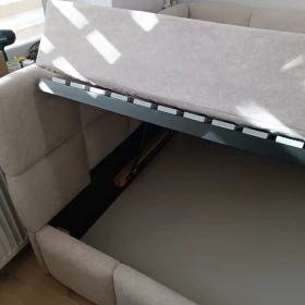 180x200 Łóżko tapicerowane narożne bufiaste , pojemnik