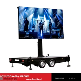 Wynajem telebim mobilny ekran LED 15m2 na platformie