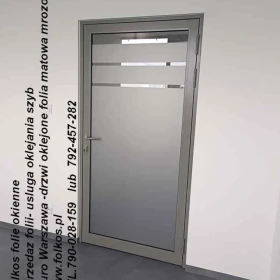 Oklejamy szklane drzwi Warszawa- folie na szklane drzwi w biurze-Oklejamy biura Warszawa- oklejamy szkoły, szpitale, magazyny, sklepy....