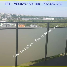 Usługa oklejania balkonów folią Mińsk Mazowiecki- folie prywatyzujące na szklane balustrady balkonowe -Oklejamy balkony folią 