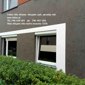 Folie weneckie Warszawa - Folia lustro weneckie do oklejania szyb-Widzisz nie będąc widzianym-Folkos folie weneckie Warszawa -T07, T275,T20, Lustro285
