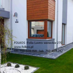 Folie weneckie Warszawa - Folia lustro weneckie do oklejania szyb-Widzisz nie będąc widzianym-Folkos folie weneckie Warszawa -T07, T275,T20, Lustro285