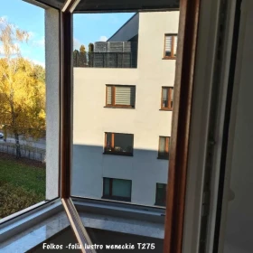 Folie weneckie Warszawa - Folia lustro weneckie do oklejania szyb-Widzisz nie będąc widzianym-Folkos folie weneckie Warszawa -T07, T275,T20, Lustro285