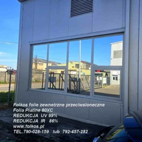 Folia przeciwsłoneczna zewnetrzna Tytan 275XC - Przyciemnianie szyb Warszawa - Folie przeciwsłoneczne zewnetrzne Folkos TEL.531-005-526