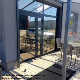 Folia przeciwsłoneczna zewnetrzna Tytan 275XC - Przyciemnianie szyb Warszawa - Folie przeciwsłoneczne zewnetrzne Folkos TEL.531-005-526