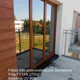 Folia przeciwsłoneczna zewnetrzna Tytan 275XC - Przyciemnianie szyb Warszawa - Folie przeciwsłoneczne zewnetrzne Folkos TEL.531-005-526