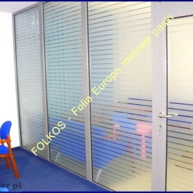 Folkos folie dekoracyjne Warszawa - folie paski do oklejania szyb- folie paski na ścianki do biura- folie paski na drzwi -Oklejamy Warszawa