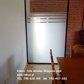 Folkos folie dekoracyjne Warszawa - folie paski do oklejania szyb- folie paski na ścianki do biura- folie paski na drzwi -Oklejamy Warszawa