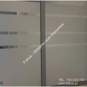 Folkos folie dekoracyjne Warszawa - folie paski do oklejania szyb- folie paski na ścianki do biura- folie paski na drzwi -Oklejamy Warszawa