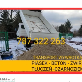 Piasek Kopany płukany Kruszywa Głogów Małopolski Lipie Rudna Mała 787322263