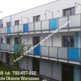 Folie matowe na szklane balkony- oklejamy szyby balkonowe folią matową- Folia matowa na BALKON Warszawa -Usługa oklejania szyb