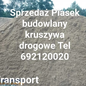 Piasek na trawniki płukany ostry czysty Rzeszów 692120020