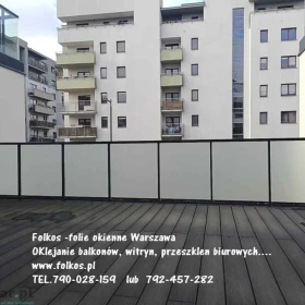 Folie prywatyzujące na balkony Jutrzenki, Ryżowa, Prystora, Aleja Krakowska, Grójecka, Regulska, Posag 7 Panien, Kleszczowa-Oklejamy balkony Warszawa