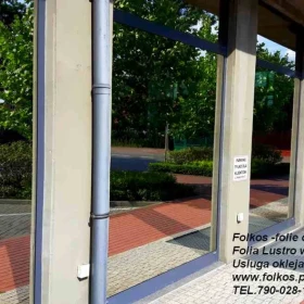 Folia lustro weneckie Warszawa TEL. 790-028-159 - folia wenecka na okna w mieszkaniu, domu, biurze, sklepie, magazynie...OKlejamy okna folią wenecką 