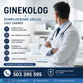 Ginekolog 24h – Pełen zakres Przywrócenie CYKLU MIESIĄCZKOWEGO  szybkie wizyty 