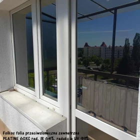 Folie przeciwsłoneczne zewnetrzne Warszawa- folia zewnętrzna na okna -folia z filtrem UV i IR , przyciemnianie szyb folią Warszawa i okolice 
