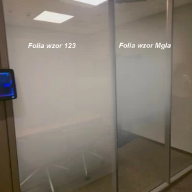 Folie gradientowe FOLKOS Warszawa- folie do oklejania szyb -folie dekoracyjne wzory 123, 120, 130, 140, 142, 880, mgła, perła- sprzedaż, montaż Folkos