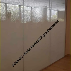 Folie gradientowe FOLKOS Warszawa- folie do oklejania szyb -folie dekoracyjne wzory 123, 120, 130, 140, 142, 880, mgła, perła- sprzedaż, montaż Folkos