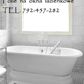 Folie na okna łazienkowe - folie prywatyzujące na okno w łazience - Usługa oklejania okien łazienkowych -Folkos folie okienne Warszawa  TEL.790028159