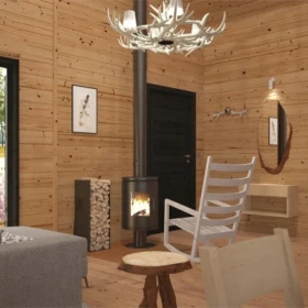 Drewniany domek całoroczny letniskowy 5m/7m 20cm