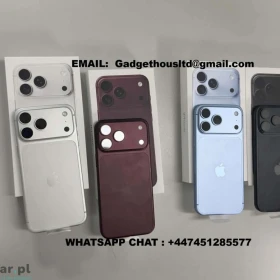 Sprzedaż hurtowa Apple iPhone 18 Pro Max, iPhone 18 Pro,  Apple iPhone Duo , iPhone 17 Pro Max, iPhone 17 Pro, iPhone 17, iPhone Air
