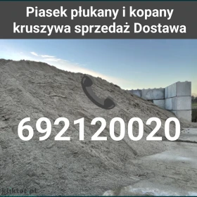 Piasek na wylewki pod kostkę do betonu pidsypkowy Krasne Strażów Tel 692120020 Rzeszów 