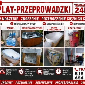 TRAGARZE 24h WNOSIMY/ZNOSIMY Wszystko meble paczki AGD gabaryty wanny Materiały Budowlane Moto Piece Gres Warszawa-okolice tanio solidnie! 24/7