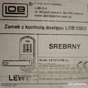 ⭐⭐⭐Okazja Nowy Zamek Szyfrowy z Kontrolą Dostępu LOB C003