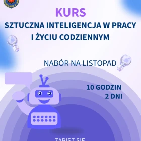 Kurs sztuczna inteligencja w miejscu pracy 