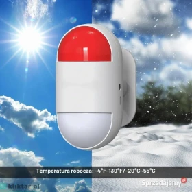 ⭐⭐⭐Montaż Alarmu Syreny Zewnętcznej z Świetlną Lampą Błyskową,Mocy 120dB